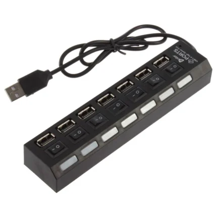 Enter 7-in-1 USB Hub with 7 USB 2.0 Port E-HP70