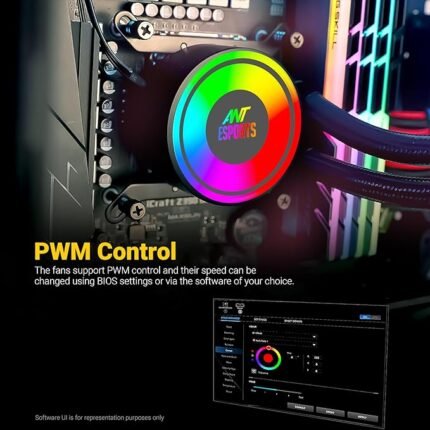 ANT ESPORTS COOLER ICE360 RGB WITH HEATSINK