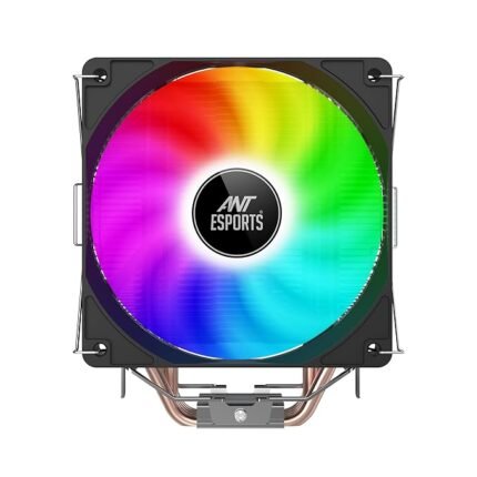 Ant Esports ICE C400 CPU Cooler/CPU Fan with Rainbow LED Fan - Black
