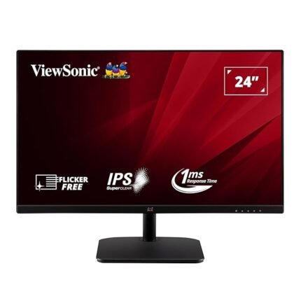 VA2408-HDJ 23.5, IPS, ERGO, FHD, HDMI, DP Port, 99% sRGB SuperClear® IPS panel, 100Hz Variable Refresh Rate, Height-adjustable swivel stand with pivot and tilt function